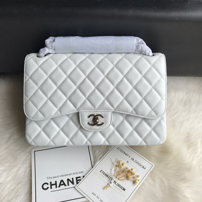 Ch*el    cf1113women''s shoulder bag Ch*el classic flap double cover white