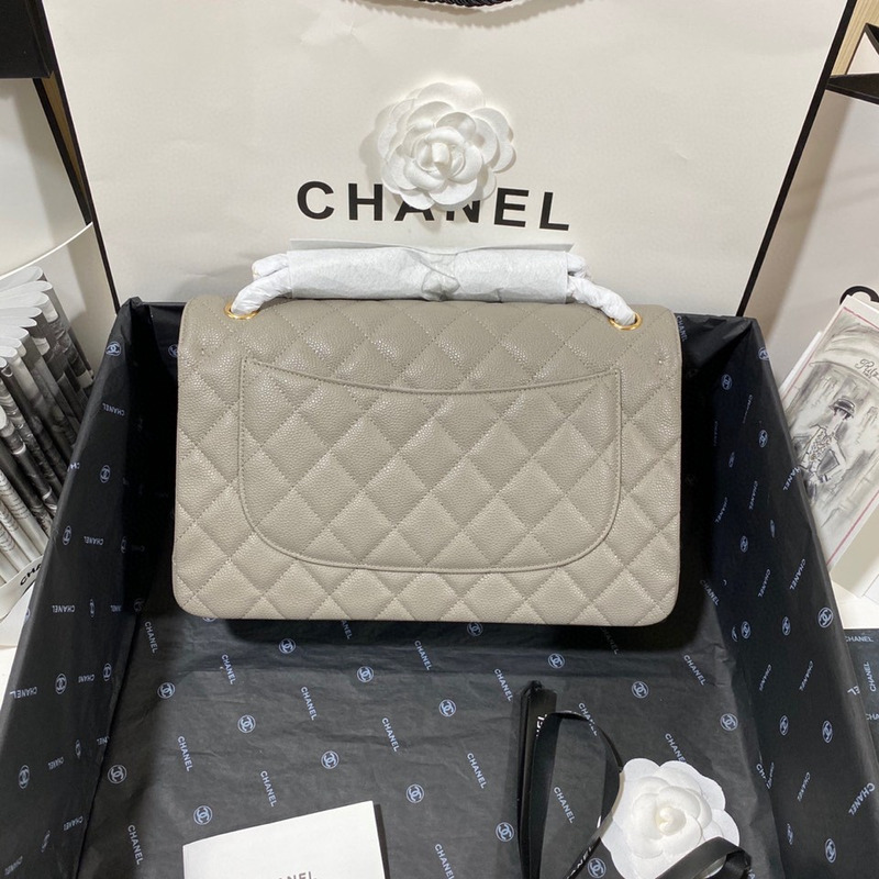 Ch*el  Ch*el classic flap bag cf medium gray