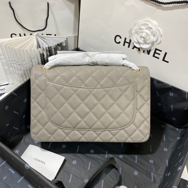 Ch*el  Ch*el classic flap bag cf medium gray