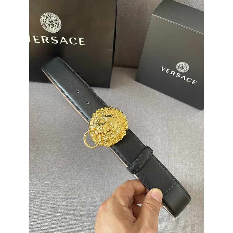 Versace Lion Leather Belt