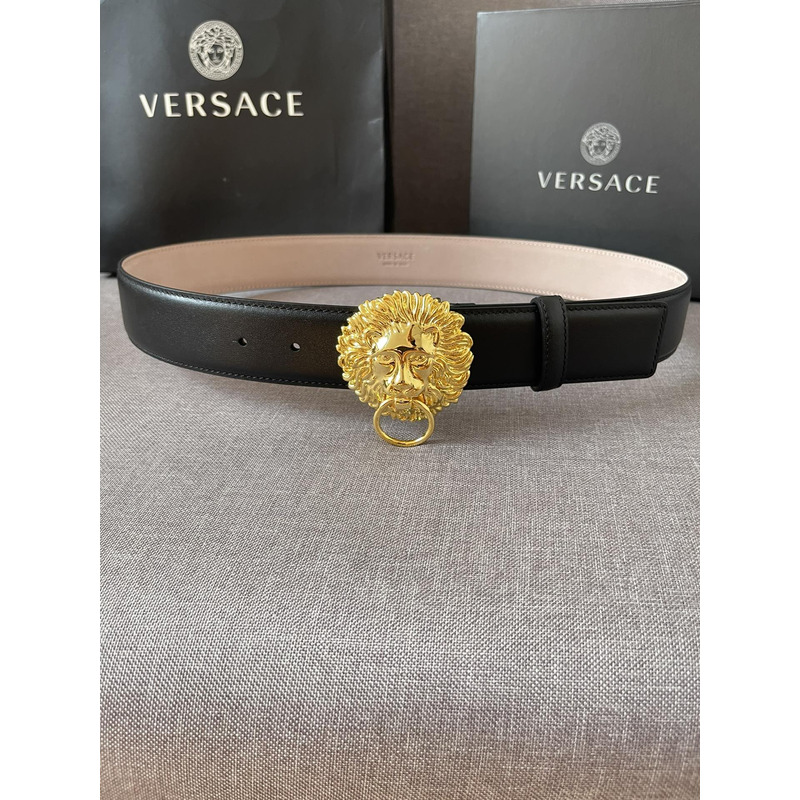 Versace Lion Leather Belt