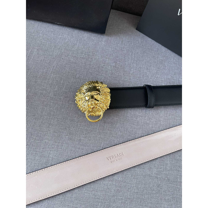 Versace Lion Leather Belt