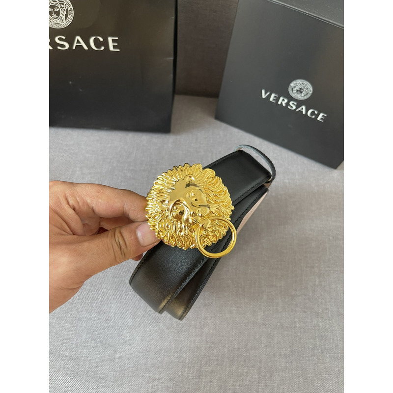 Versace Lion Leather Belt