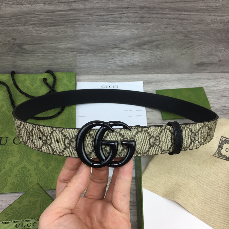 G*u*i gg marmont reversible thin belt black