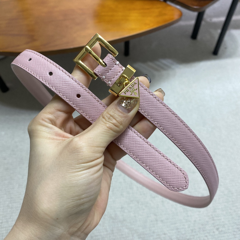 Pra*a women''s leather belt rose pink