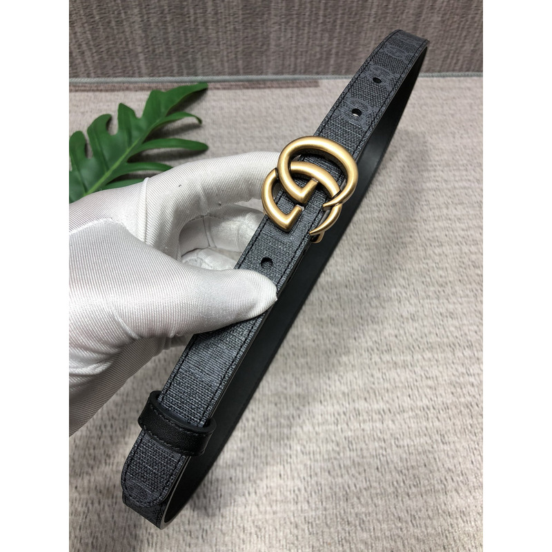 G*u*i double g gold-tone belt black