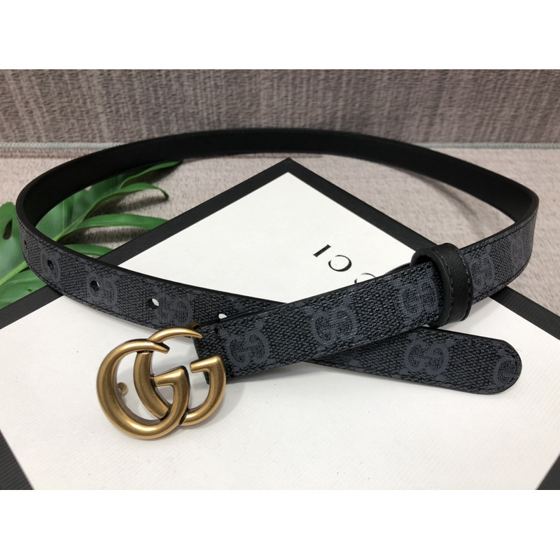 G*u*i double g gold-tone belt black