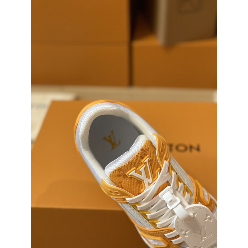 l**is V*t*n trainer sneaker low white yellow