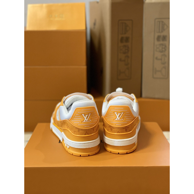 l**is V*t*n trainer sneaker low white yellow