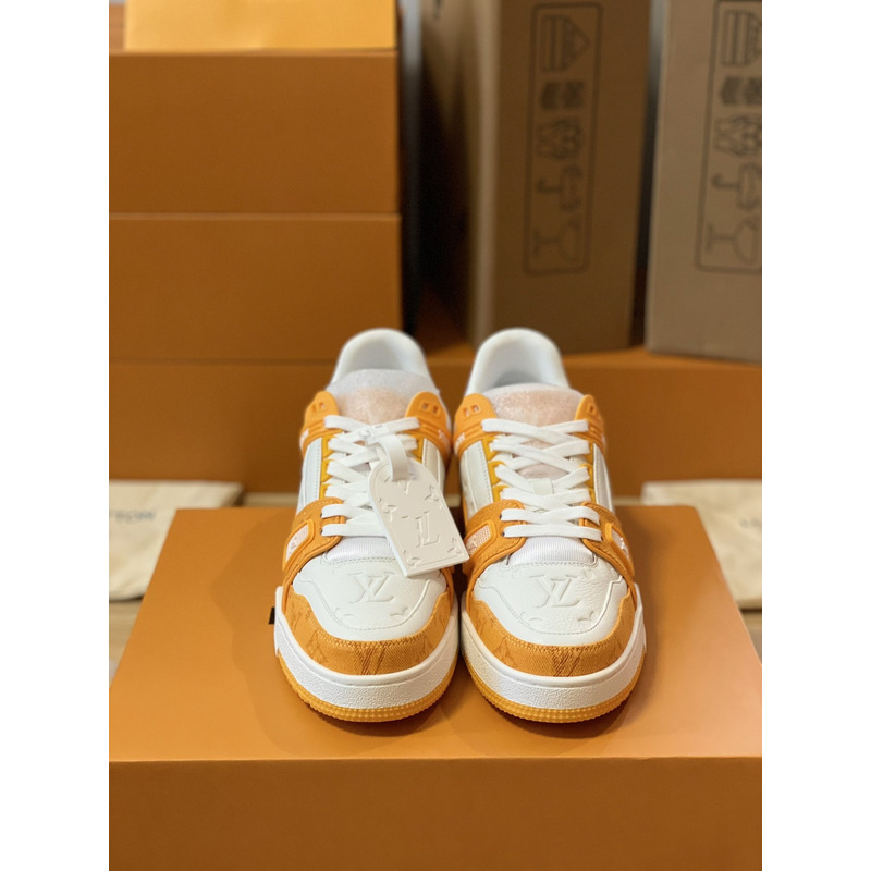 l**is V*t*n trainer sneaker low white yellow