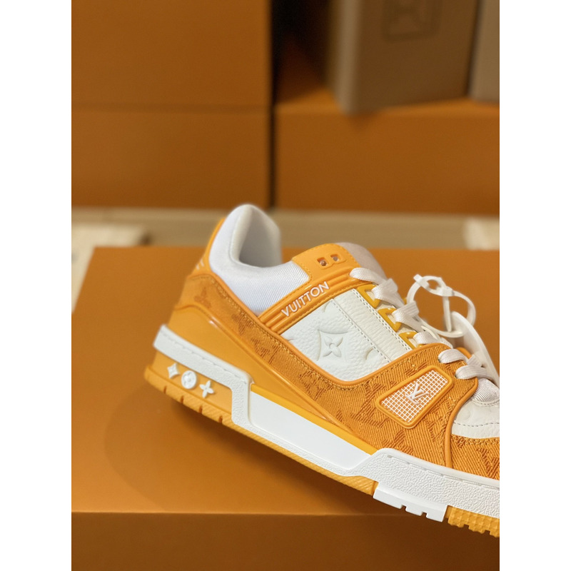 l**is V*t*n trainer sneaker low white yellow