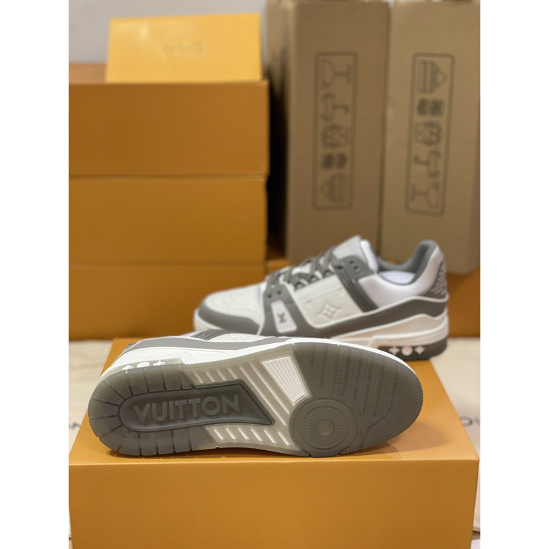 l**is V*t*n trainer sneaker low white gray