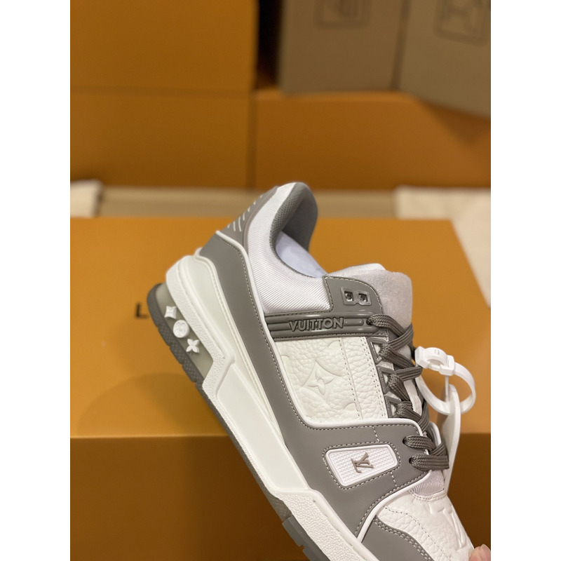 l**is V*t*n trainer sneaker low white gray