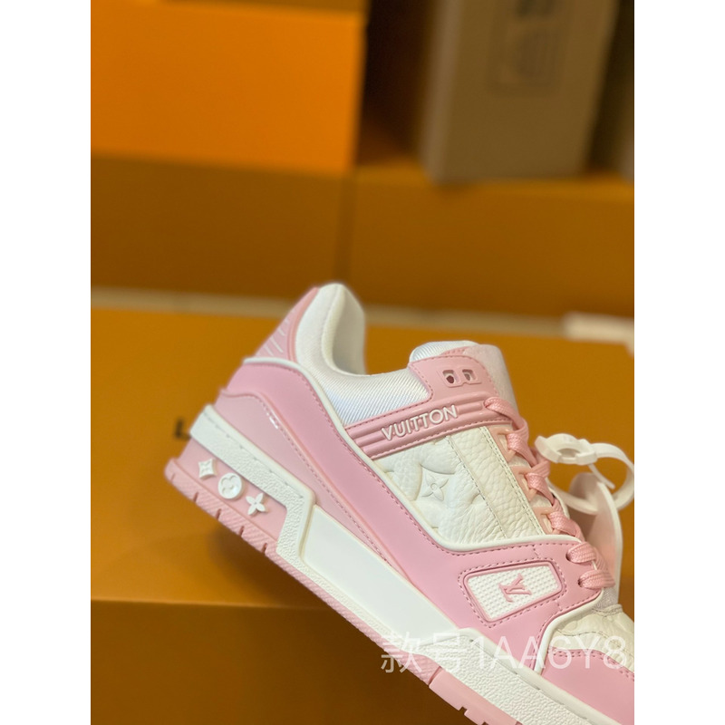 l**is V*t*n trainer sneaker low white pink