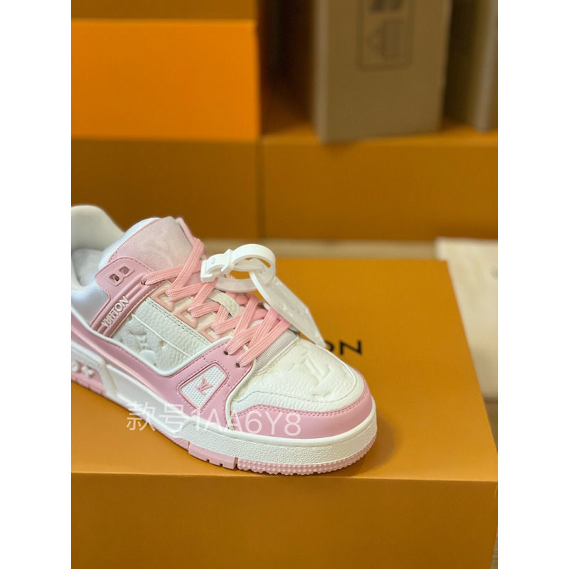 l**is V*t*n trainer sneaker low white pink