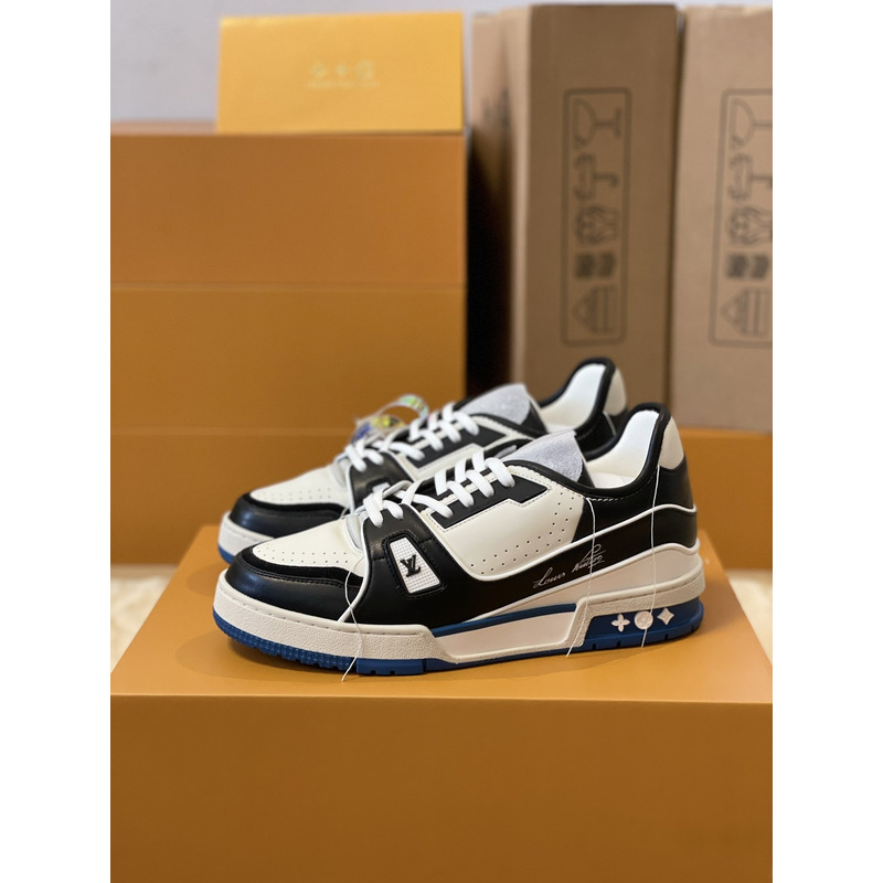 l**is V*t*n trainer sneaker low dark blue white