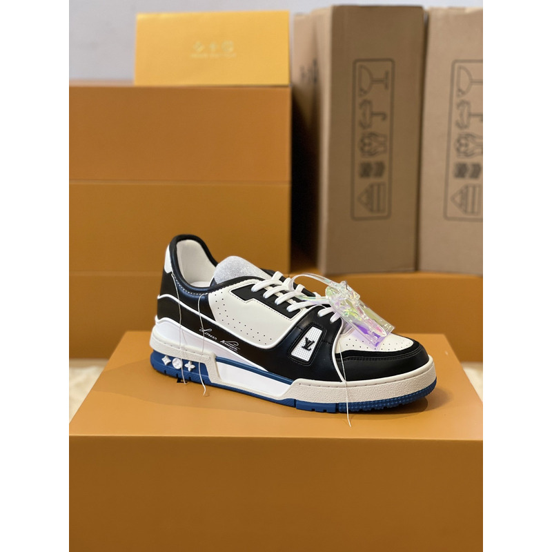 l**is V*t*n trainer sneaker low dark blue white