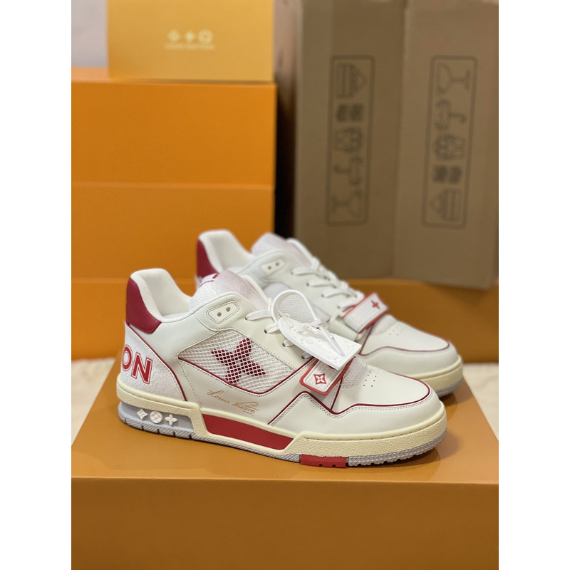 l**is V*t*n trainer sneaker low white red