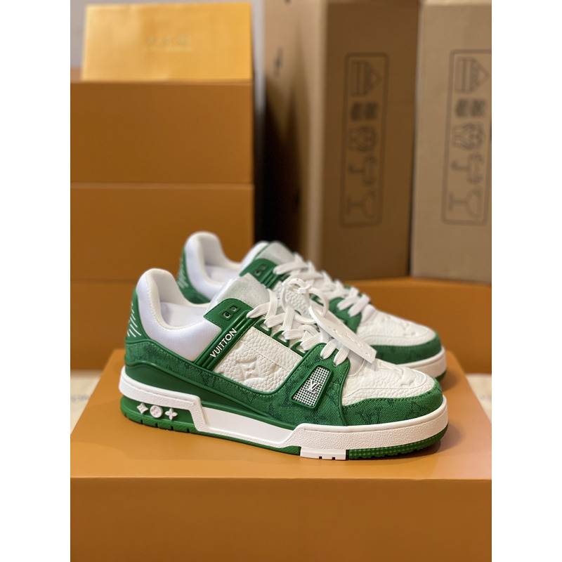 l**is V*t*n trainer sneaker low white green