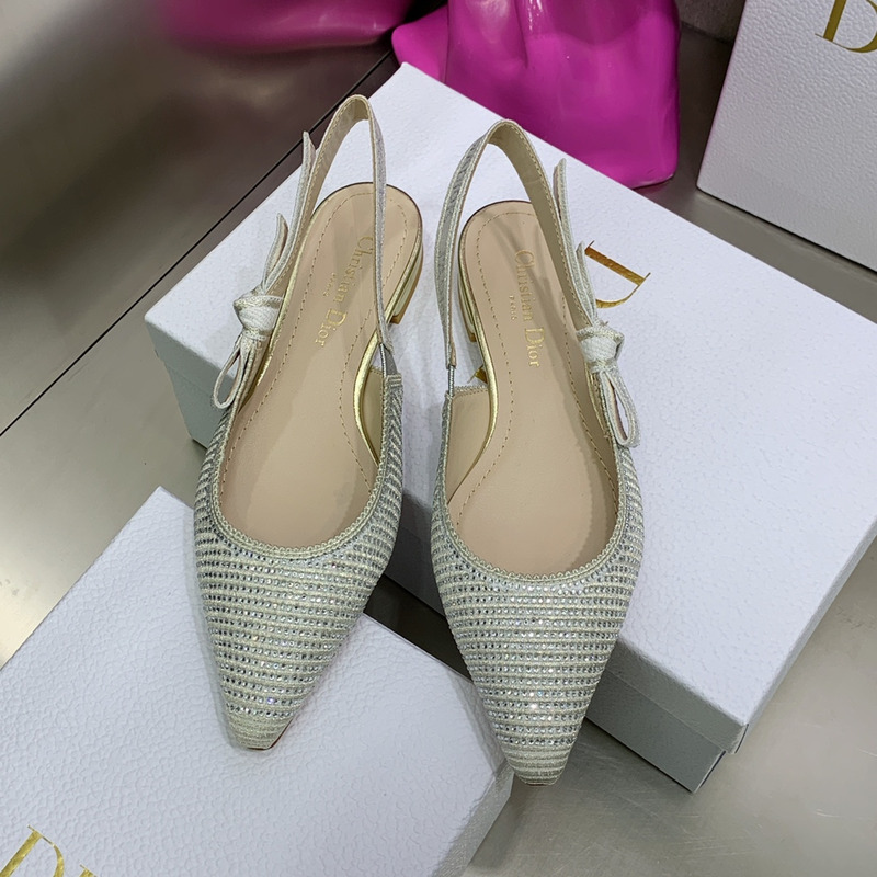 D*or j''aD*or gold-tone metallic ballet shoes