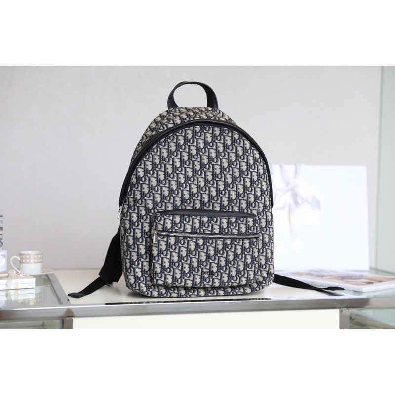 D*or oblique backpack black beige