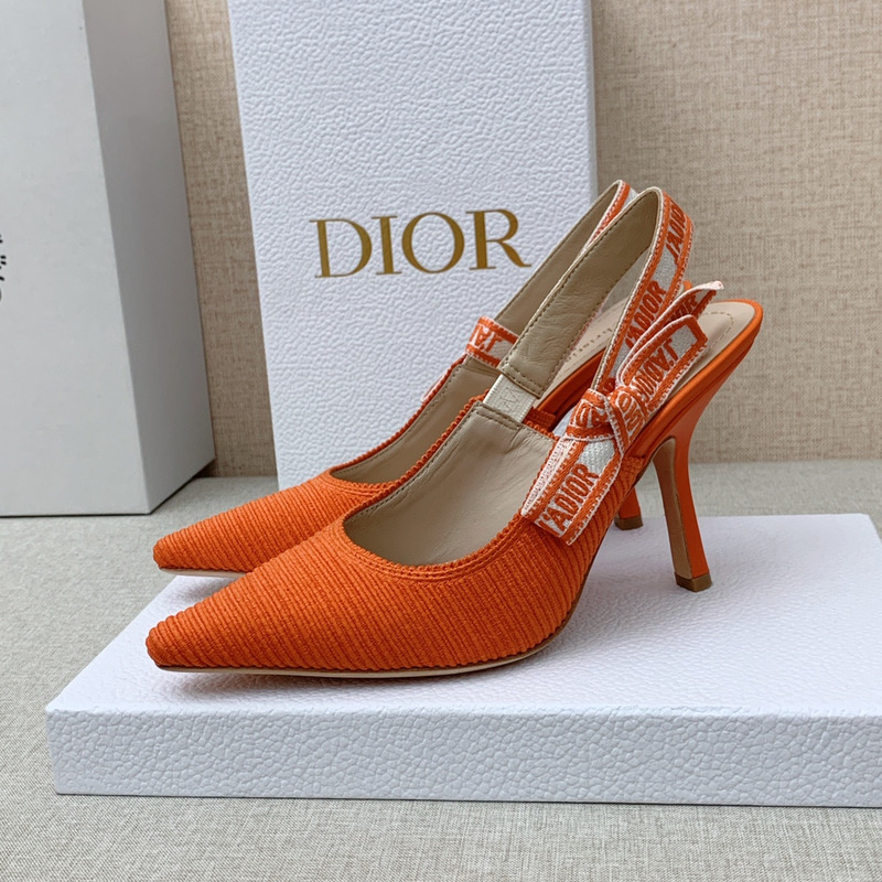 D*or j\''aD*or slingback heels orange 6.5cm