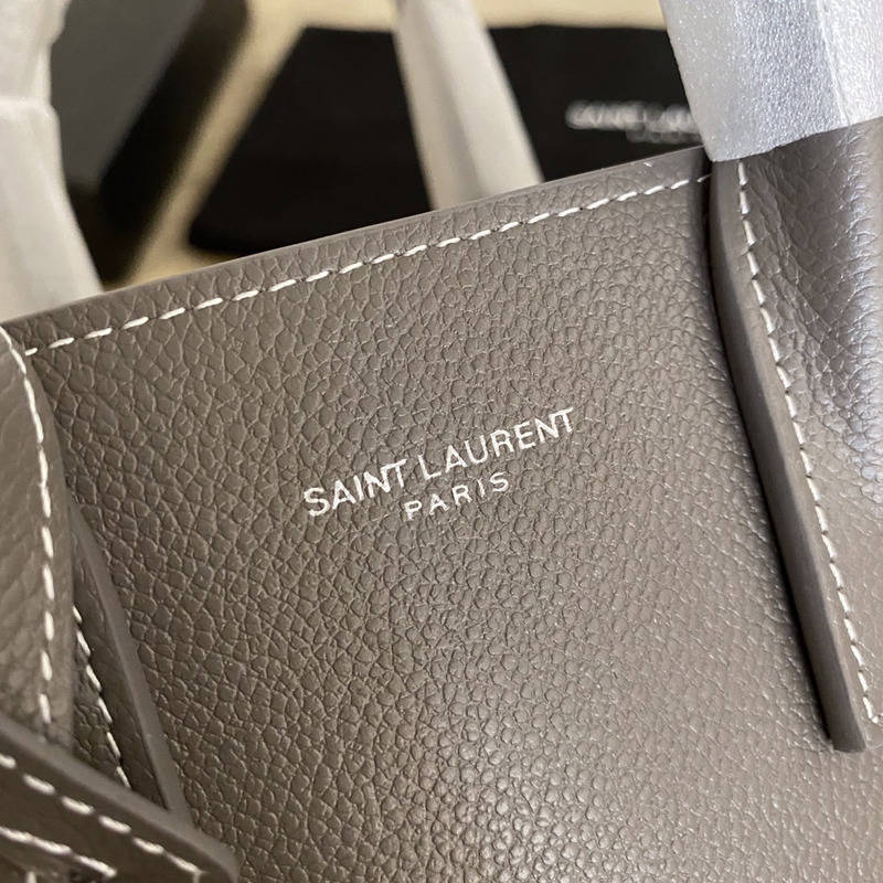 Saint Laurent Saint Laurent Classic Sac De Jour Baby Bag in Grained Leather Grey