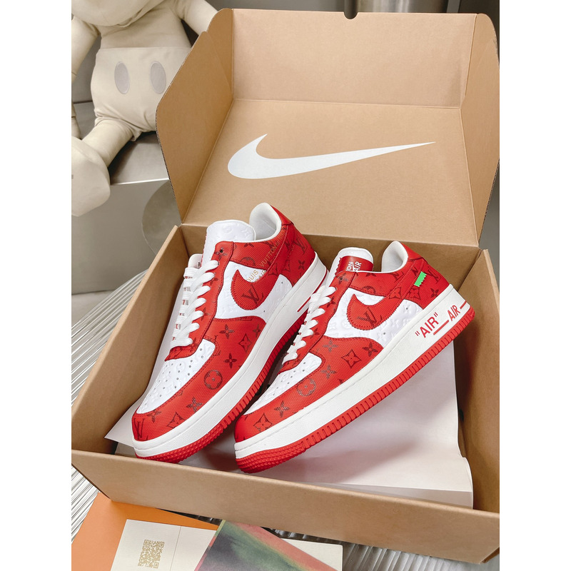 l**is V*t*n x off-white x nike air force 1 low red