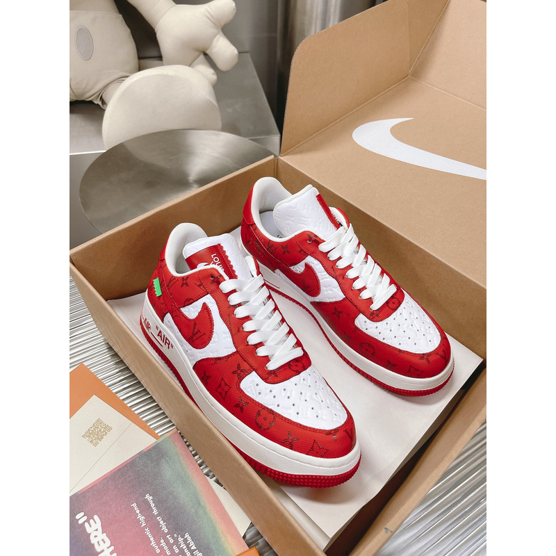 l**is V*t*n x off-white x nike air force 1 low red