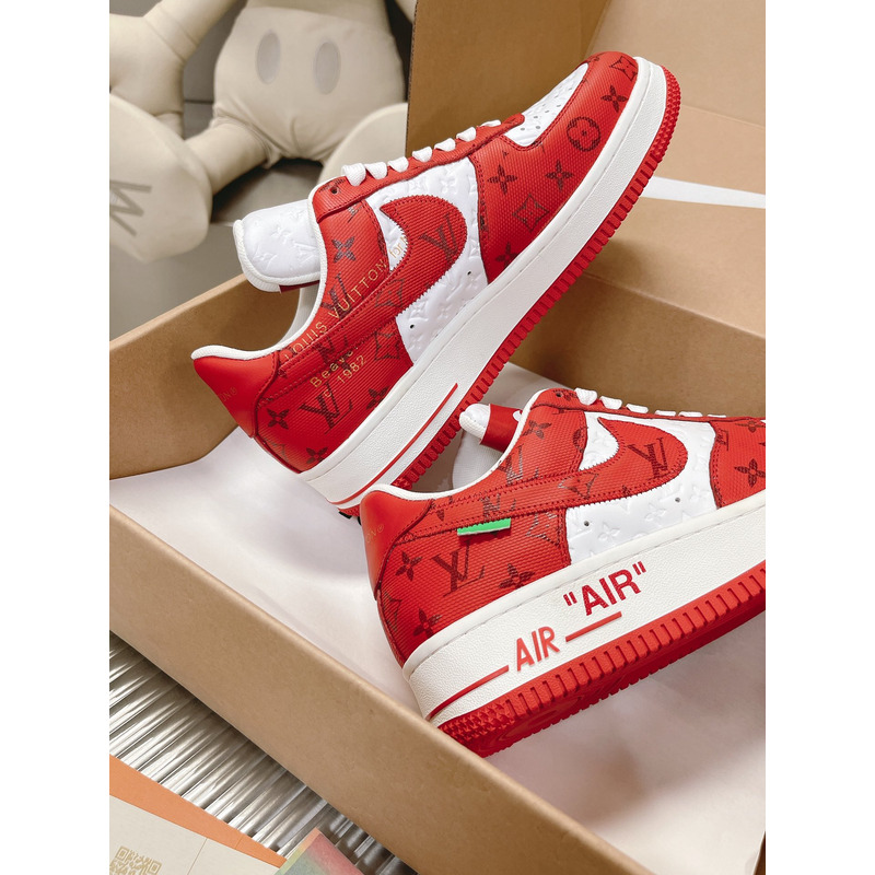 l**is V*t*n x off-white x nike air force 1 low red