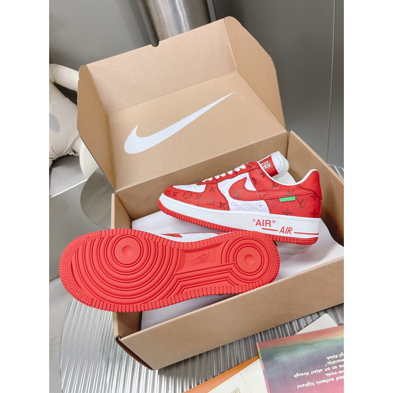 l**is V*t*n x off-white x nike air force 1 low red