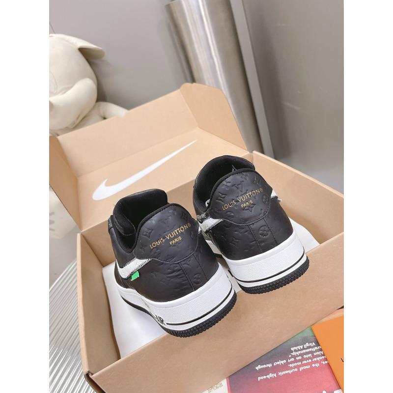 l**is V*t*n x off-white x nike air force 1 low black