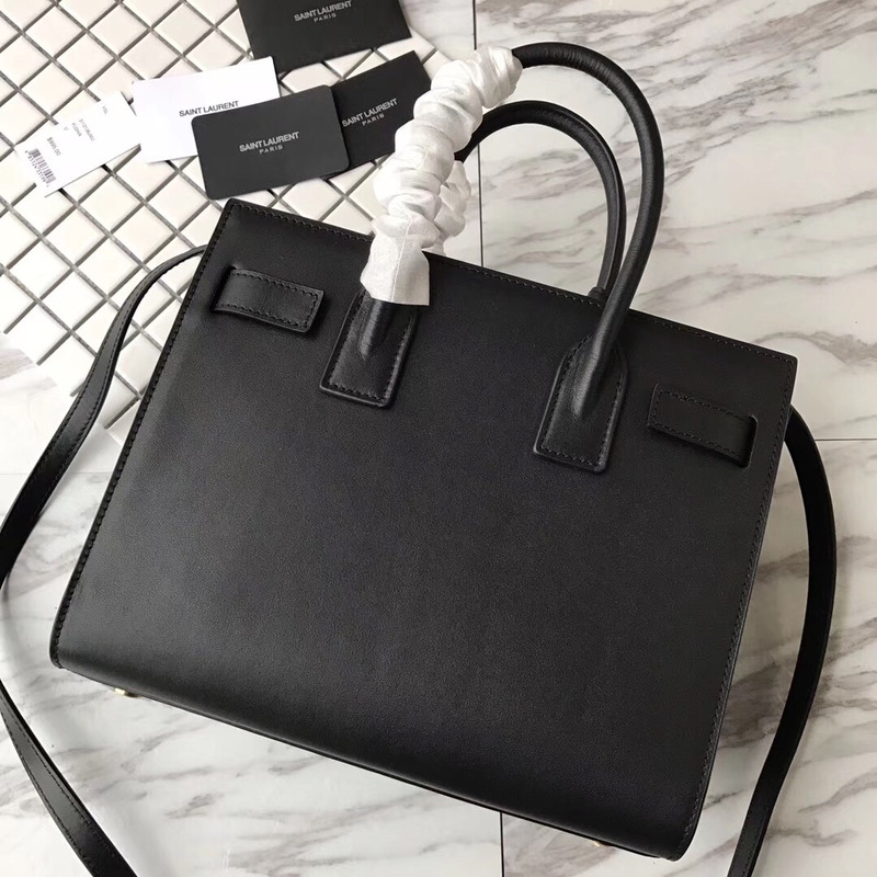 Saint Laurent Saint Laurent New Sac de jour Large Diamond White Line Organ Bag Collection Handbag Black