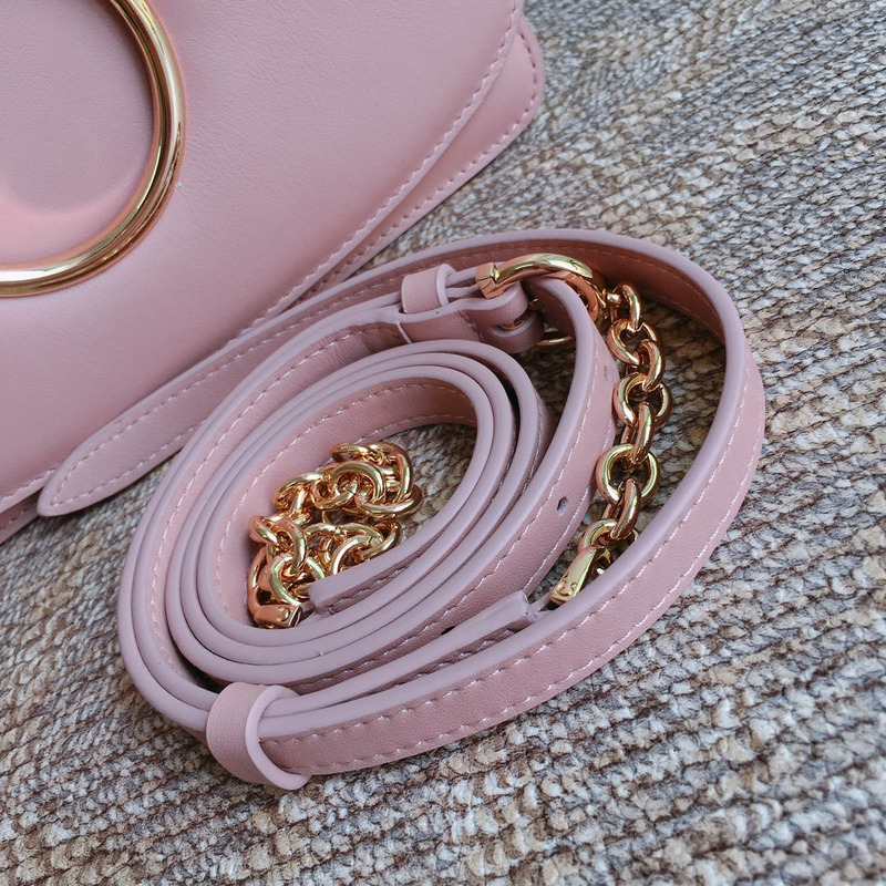 Ferragamo Calfskin Vela Mini Crossbody Bag Antique Rose