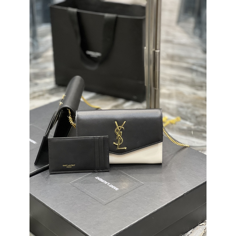 Saint Laurent Uptown Chain Wallet Black