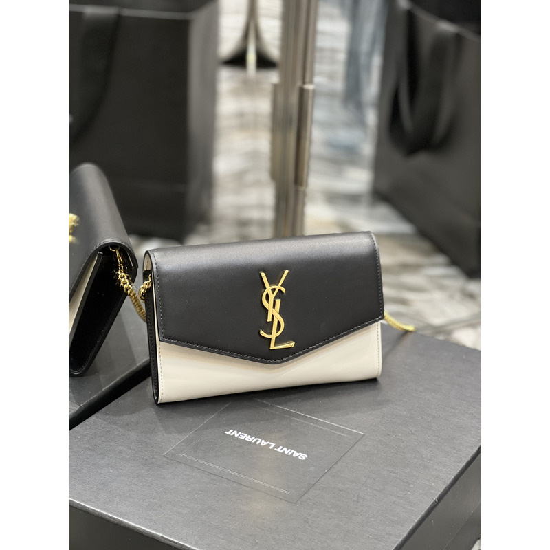 Saint Laurent Uptown Chain Wallet Black