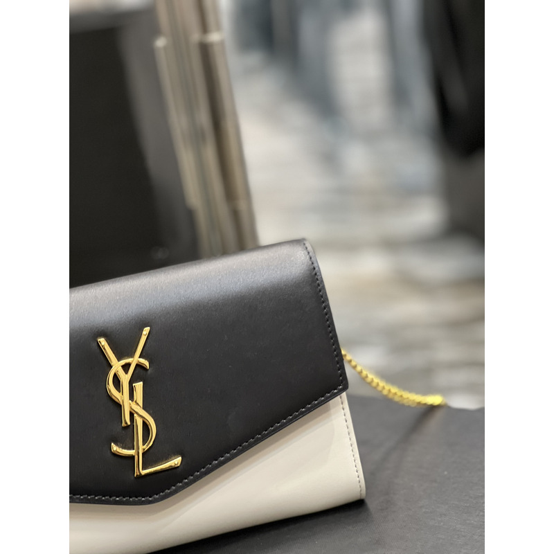 Saint Laurent Uptown Chain Wallet Black