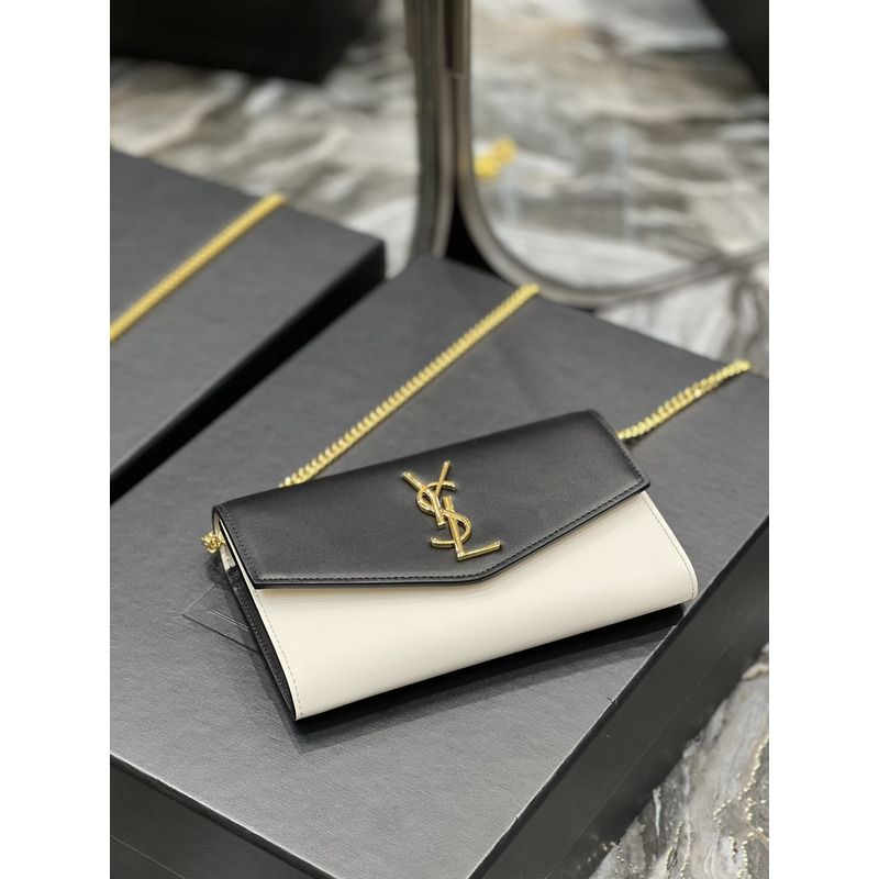 Saint Laurent Uptown Chain Wallet Black