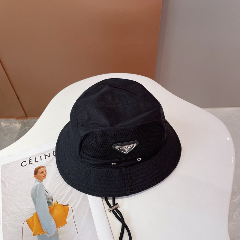 Pra*a re-nylon bucket hat black