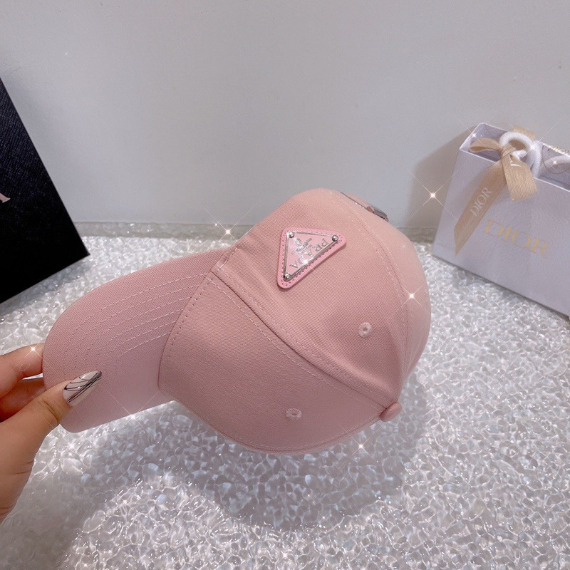 Pra*a nylon baseball cap pink