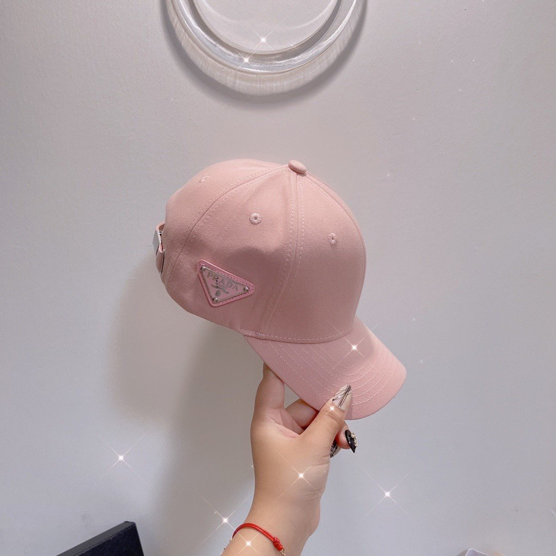 Pra*a nylon baseball cap pink