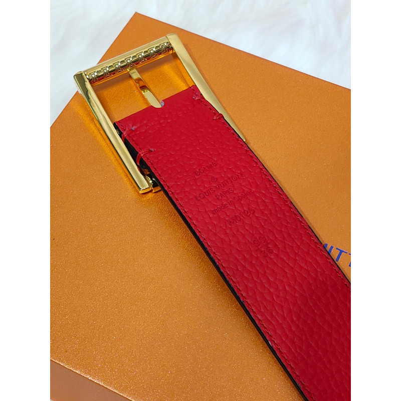 l**is V*t*n gold-tone lock belt red