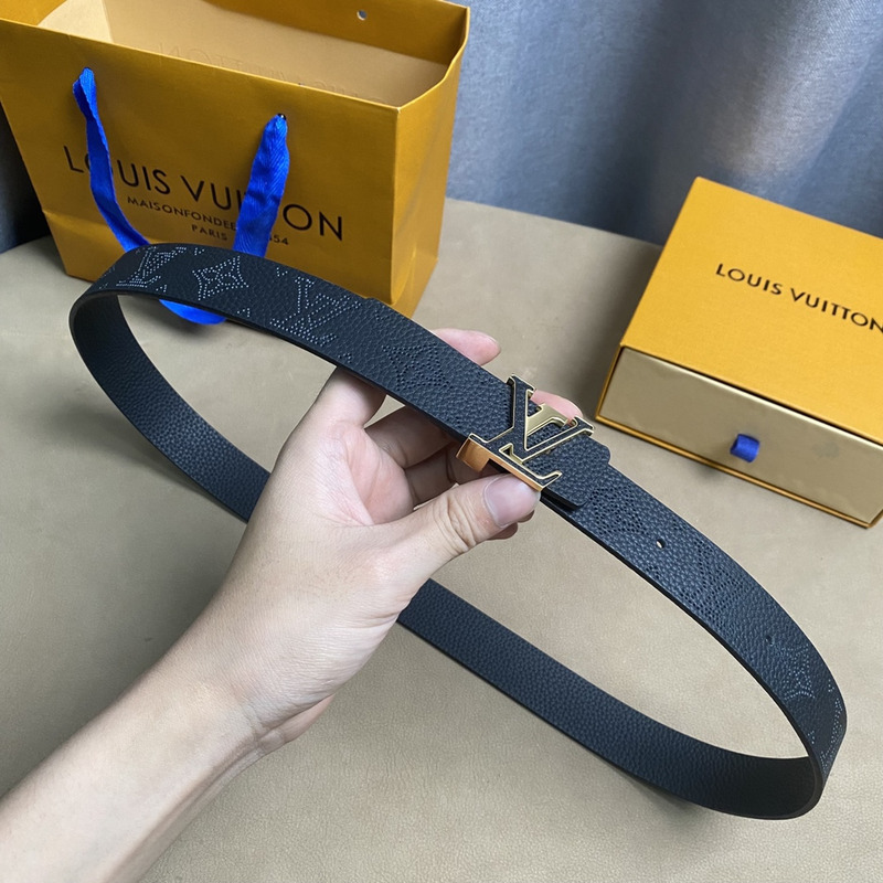 LV SHAPE MNG CLIMBING 40MM REVERSIBLE BELT dark white/pink