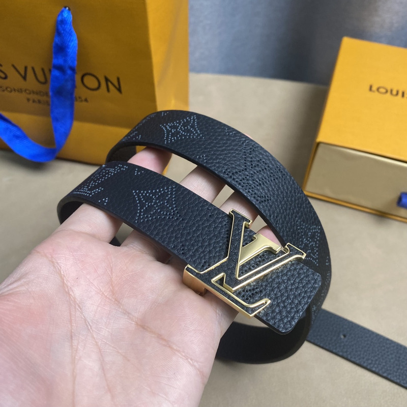 LV SHAPE MNG CLIMBING 40MM REVERSIBLE BELT dark white/pink