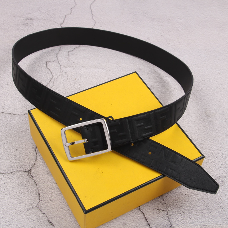 F**di  silver logo belt