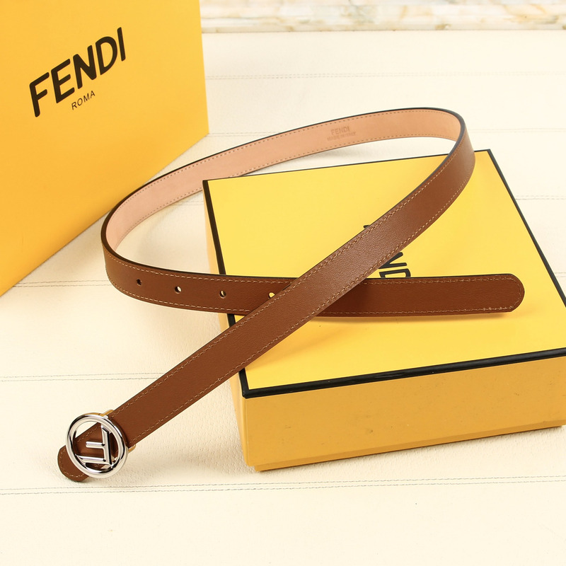 F**di nude leather belt