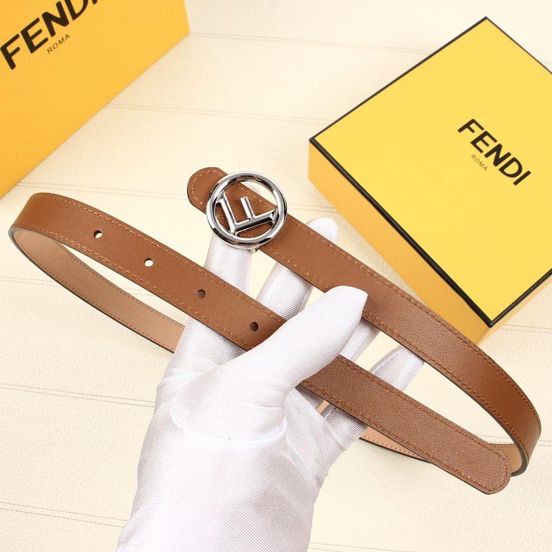 F**di nude leather belt