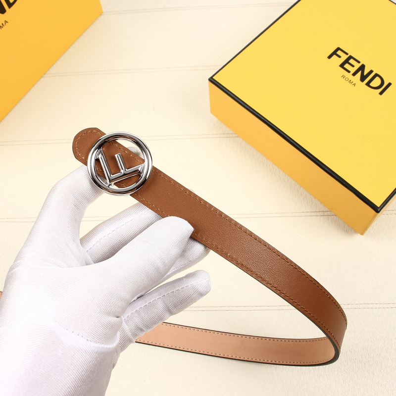 F**di nude leather belt