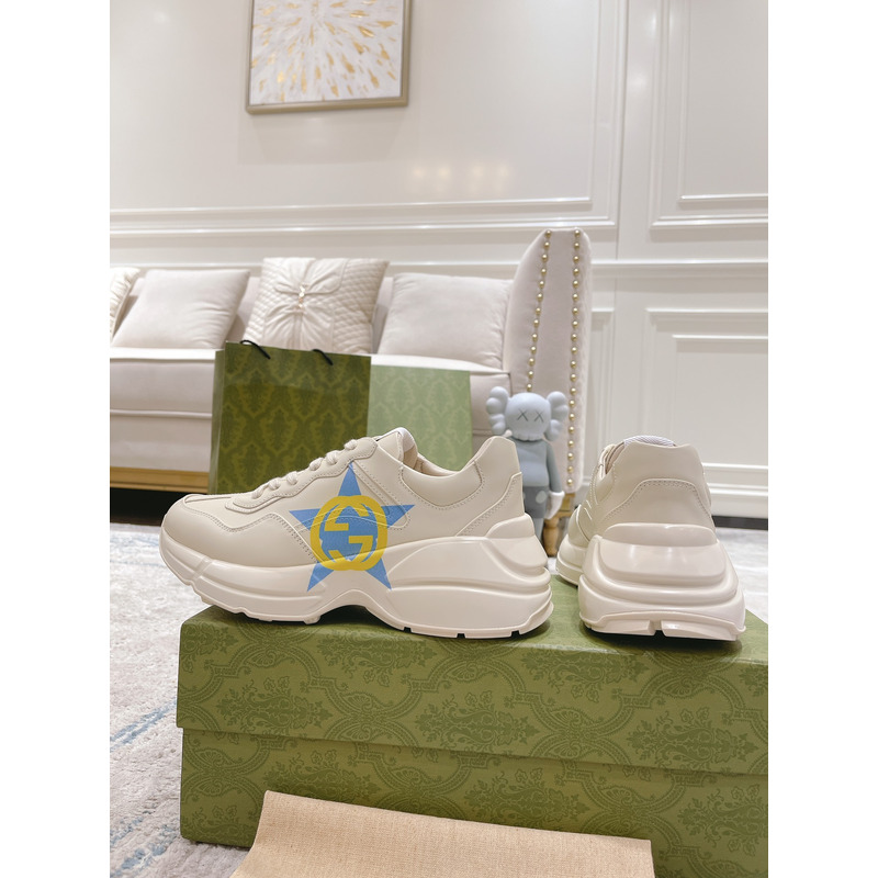 G*u*i star gg sneaker white