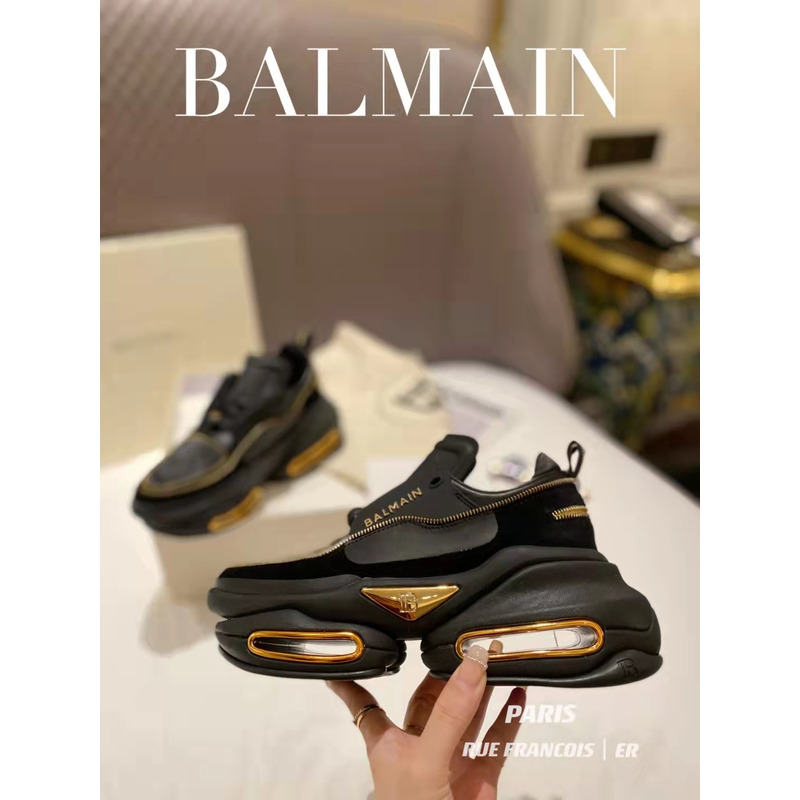 Balmain B-Bold Low-Top Sneaker Black